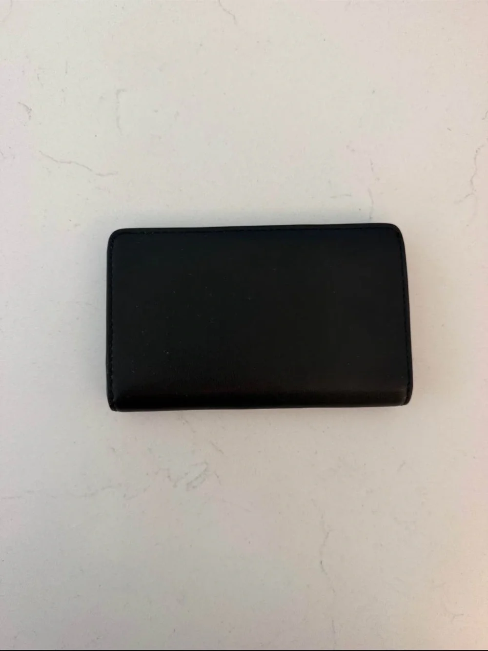 Michael Kors Black Leather Card & Key Holder with Logo